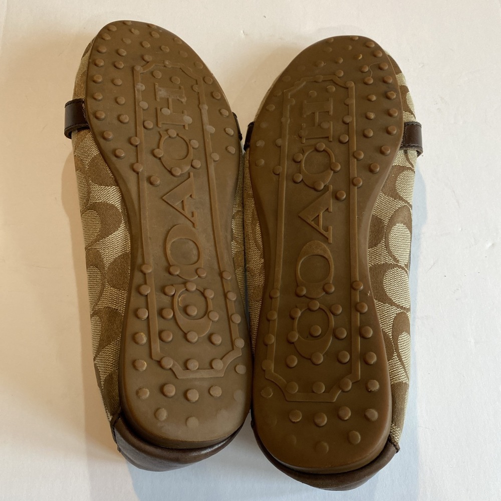 Coach Flores A2160 Women's Brown Casual Slip On Buckle Loafer Flats Size 9.5B - Picture 12 of 13